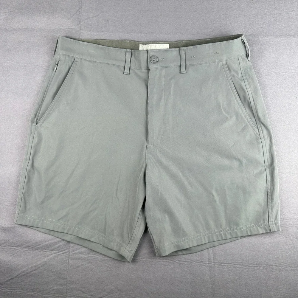 Abercrombie & Fitch Mens Go-To Shorts Gray Technical 7